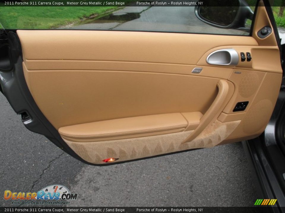 2011 Porsche 911 Carrera Coupe Meteor Grey Metallic / Sand Beige Photo #10