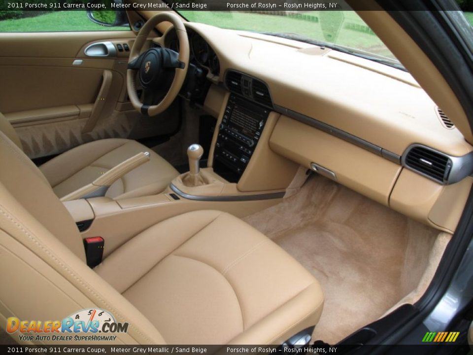 Sand Beige Interior - 2011 Porsche 911 Carrera Coupe Photo #11
