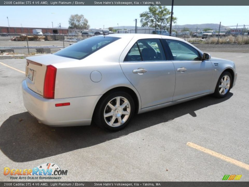 2008 Cadillac STS 4 V6 AWD Light Platinum / Ebony Photo #6