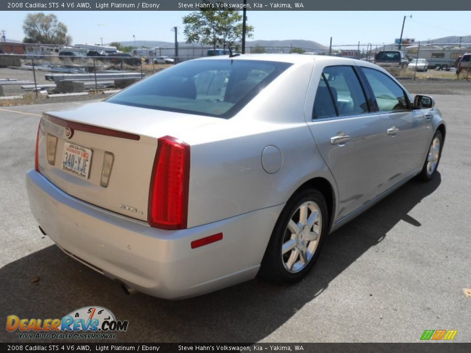 2008 Cadillac STS 4 V6 AWD Light Platinum / Ebony Photo #7