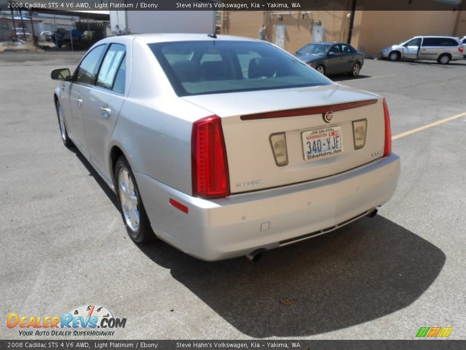 2008 Cadillac STS 4 V6 AWD Light Platinum / Ebony Photo #8