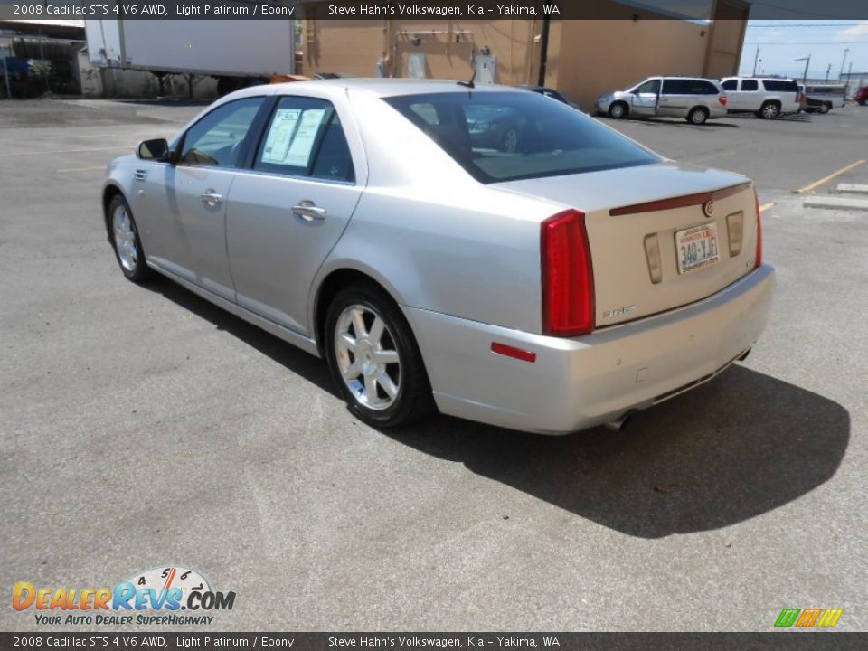 2008 Cadillac STS 4 V6 AWD Light Platinum / Ebony Photo #9
