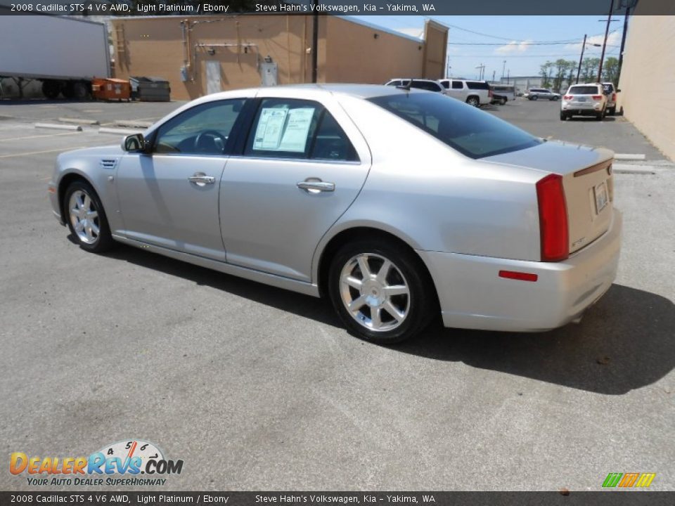 2008 Cadillac STS 4 V6 AWD Light Platinum / Ebony Photo #10