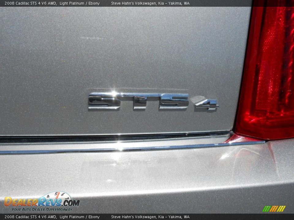 2008 Cadillac STS 4 V6 AWD Light Platinum / Ebony Photo #12