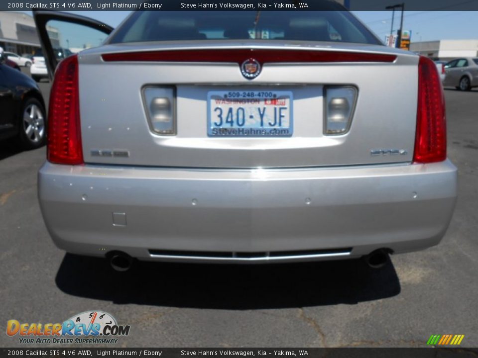 2008 Cadillac STS 4 V6 AWD Light Platinum / Ebony Photo #13