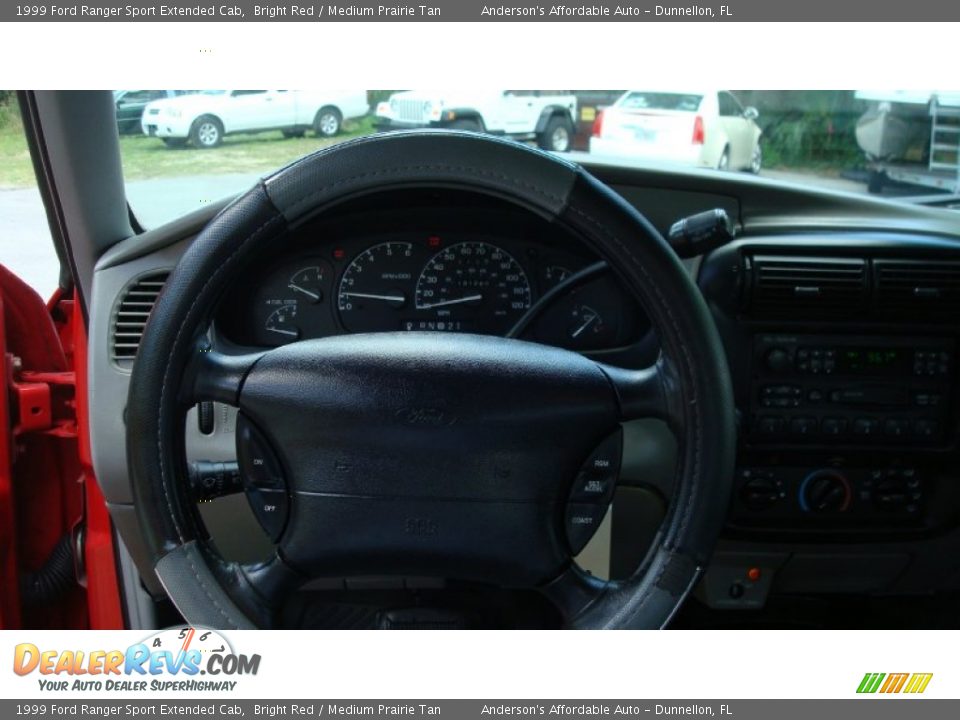 1999 Ford Ranger Sport Extended Cab Bright Red / Medium Prairie Tan Photo #11