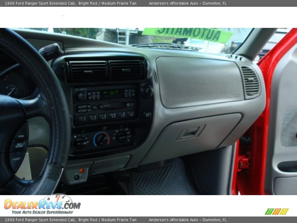 1999 Ford Ranger Sport Extended Cab Bright Red / Medium Prairie Tan Photo #12