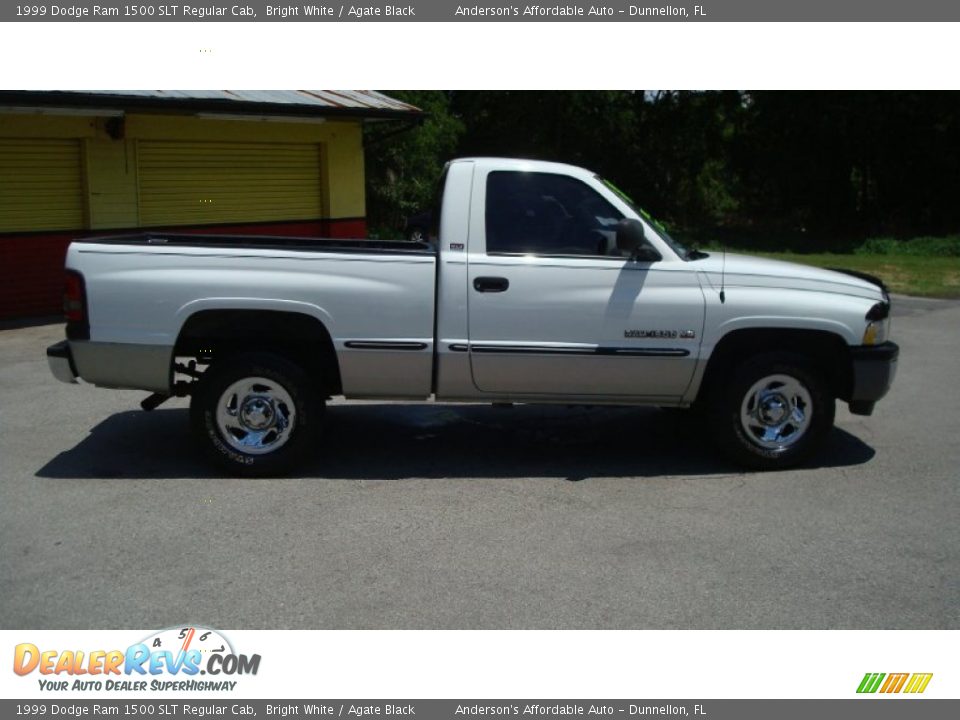 1999 Dodge Ram 1500 SLT Regular Cab Bright White / Agate Black Photo #2