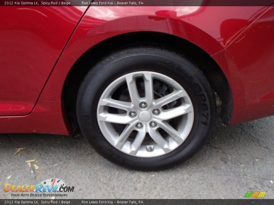 2012 Kia Optima LX Spicy Red / Beige Photo #9