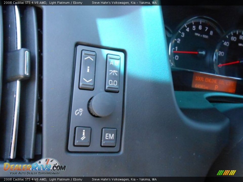 2008 Cadillac STS 4 V6 AWD Light Platinum / Ebony Photo #30
