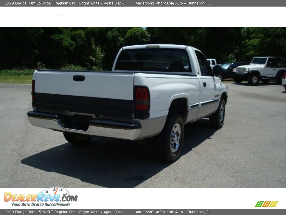 1999 Dodge Ram 1500 SLT Regular Cab Bright White / Agate Black Photo #3