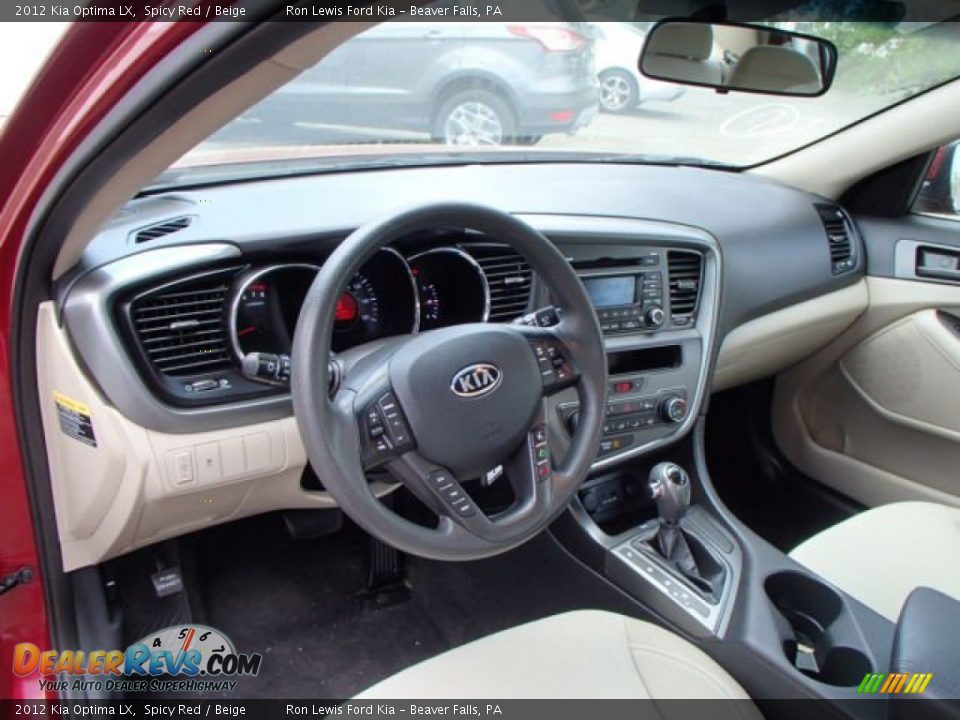 2012 Kia Optima LX Spicy Red / Beige Photo #10