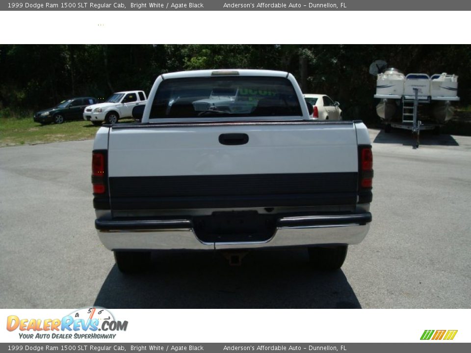 1999 Dodge Ram 1500 SLT Regular Cab Bright White / Agate Black Photo #4