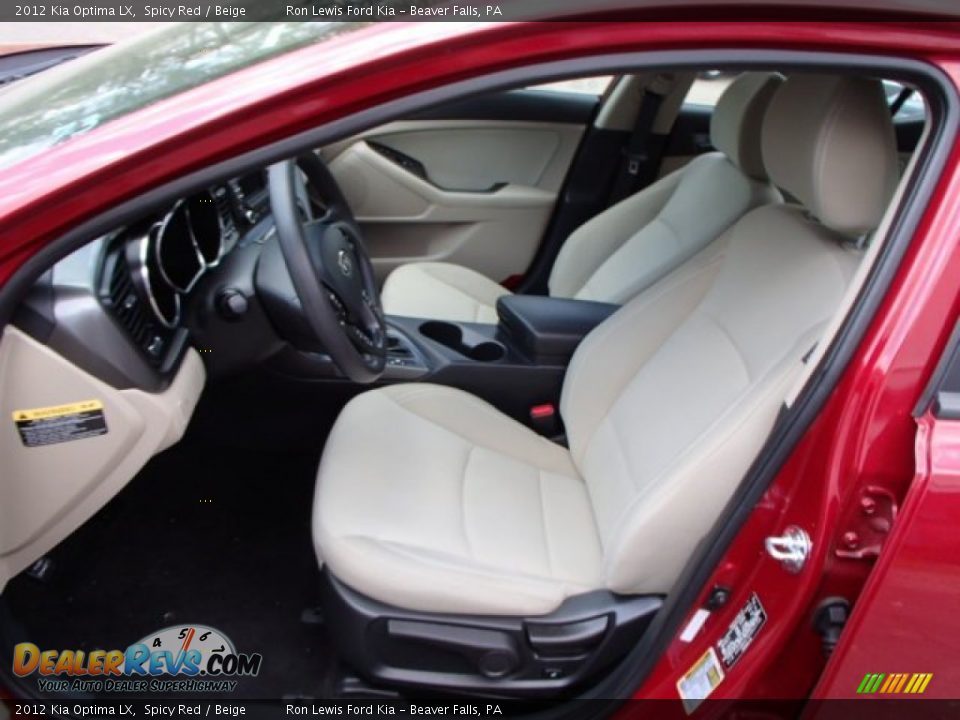 2012 Kia Optima LX Spicy Red / Beige Photo #11