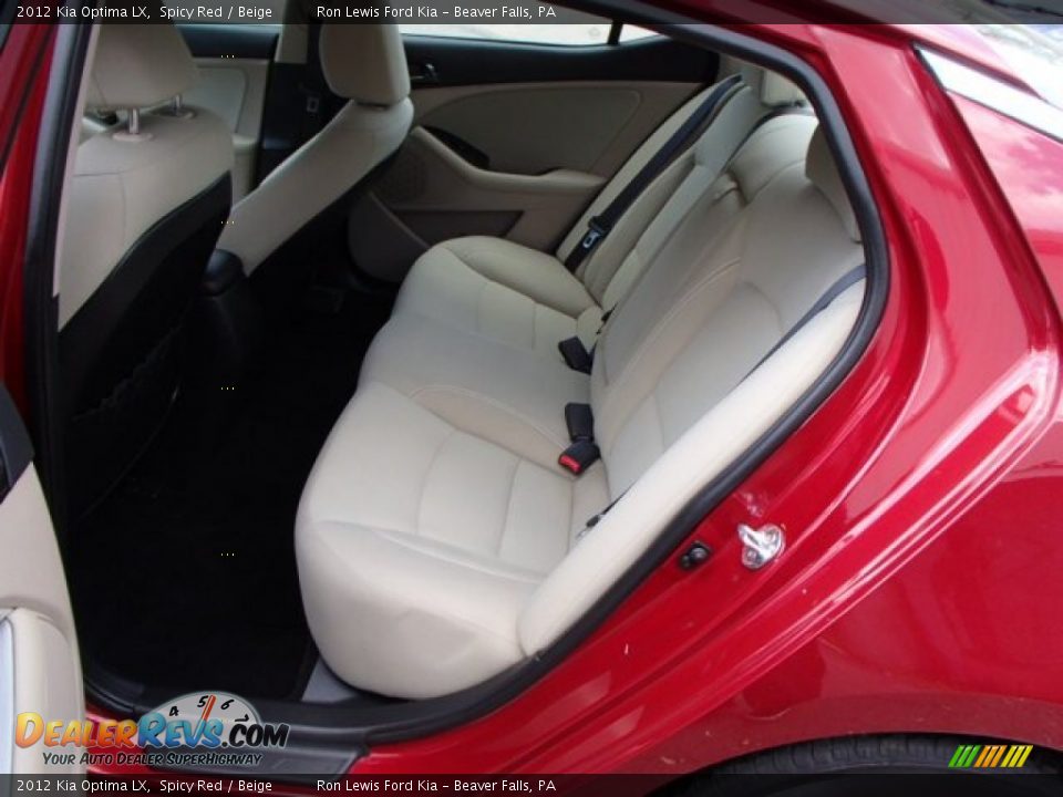 2012 Kia Optima LX Spicy Red / Beige Photo #13