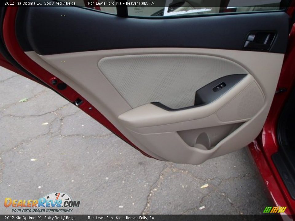 2012 Kia Optima LX Spicy Red / Beige Photo #14