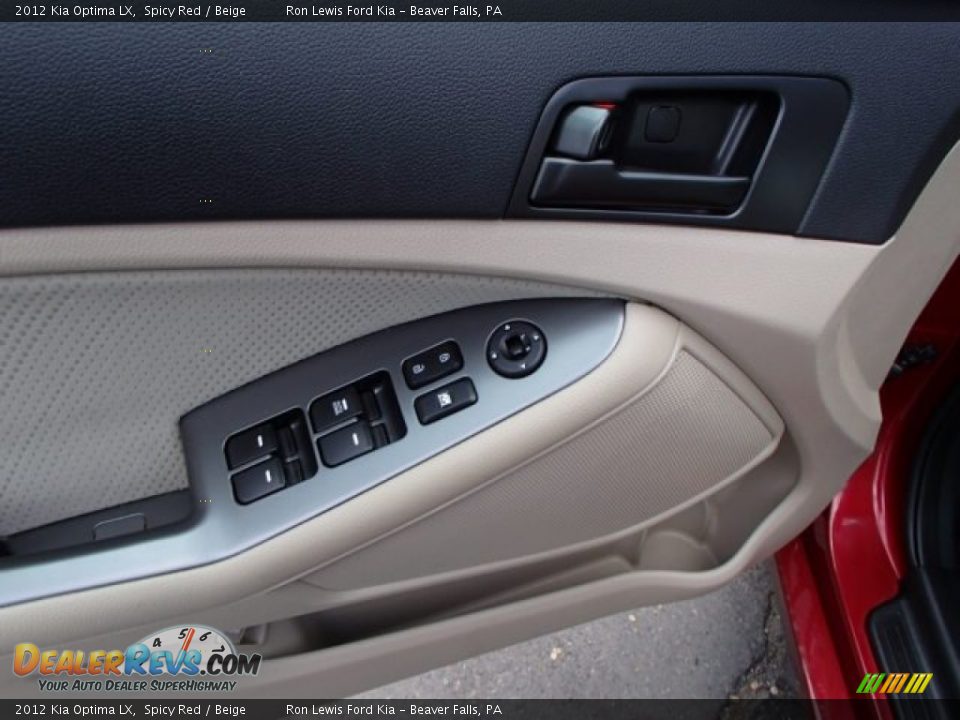 2012 Kia Optima LX Spicy Red / Beige Photo #15