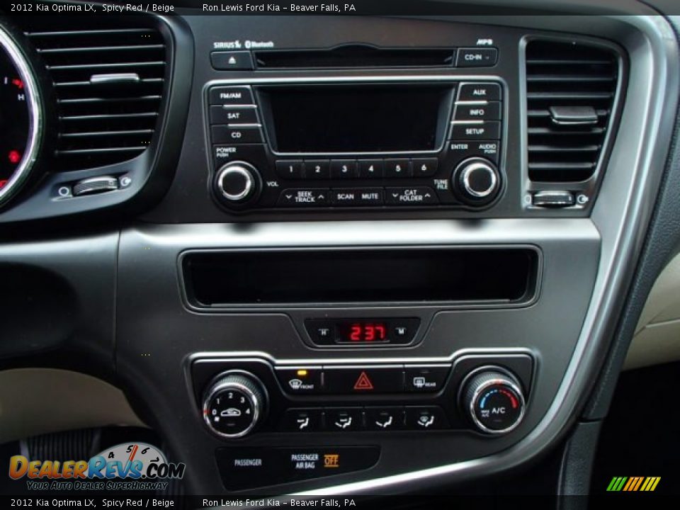 2012 Kia Optima LX Spicy Red / Beige Photo #16