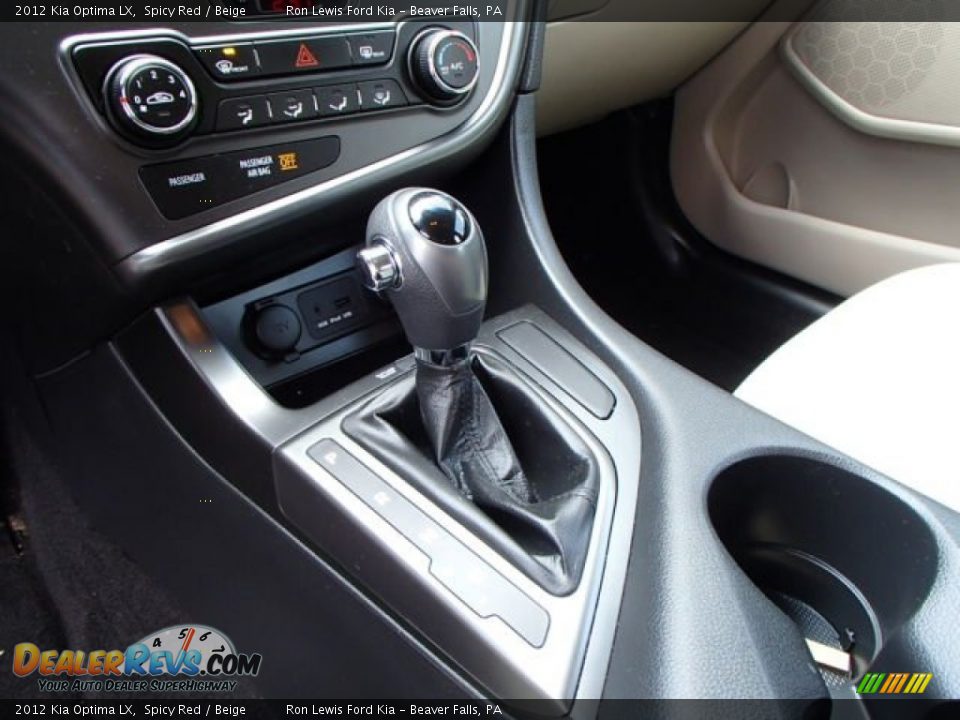2012 Kia Optima LX Spicy Red / Beige Photo #17