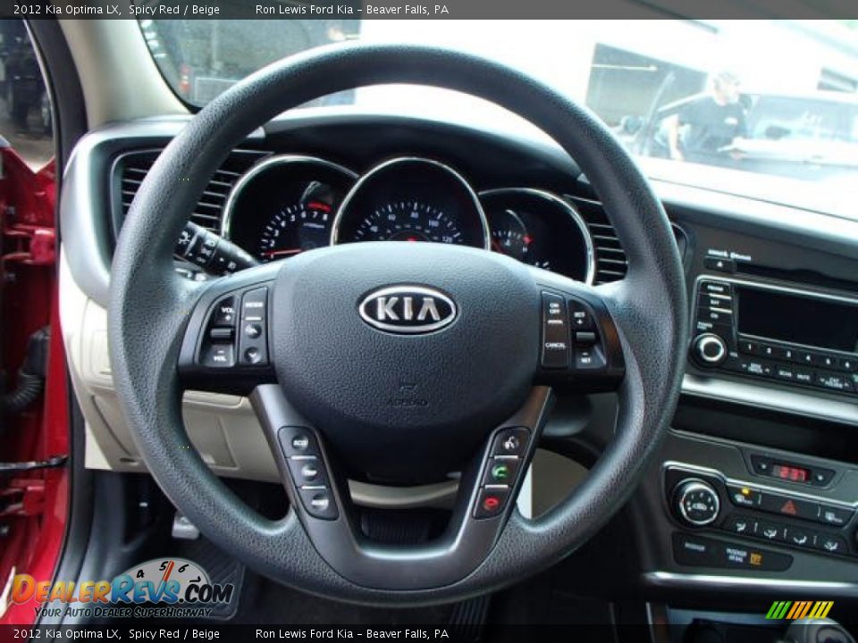 2012 Kia Optima LX Spicy Red / Beige Photo #18