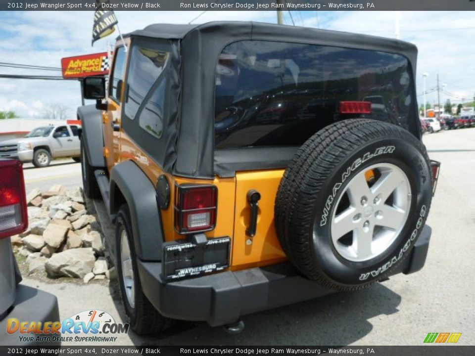 2012 Jeep Wrangler Sport 4x4 Dozer Yellow / Black Photo #3