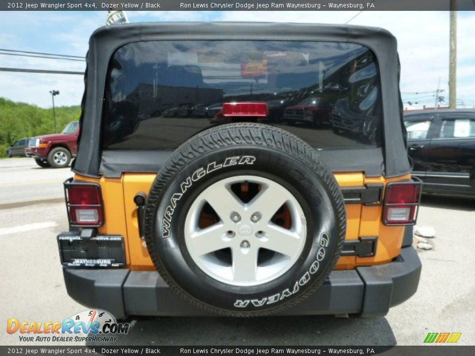 2012 Jeep Wrangler Sport 4x4 Dozer Yellow / Black Photo #4