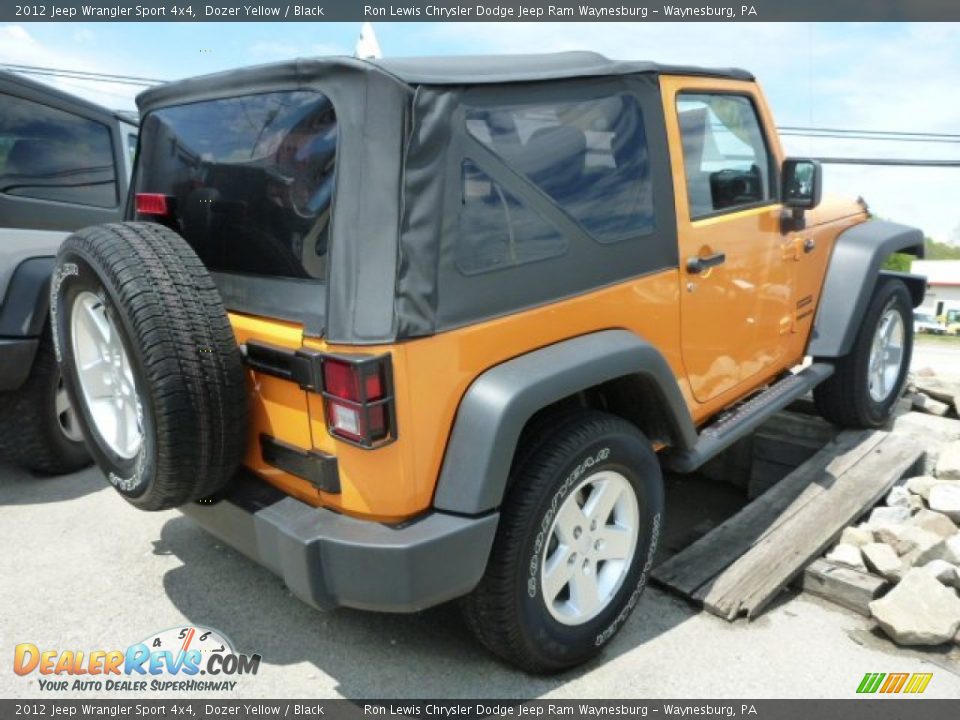 2012 Jeep Wrangler Sport 4x4 Dozer Yellow / Black Photo #5