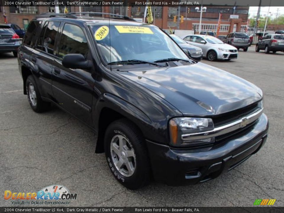 2004 Chevrolet TrailBlazer LS 4x4 Dark Gray Metallic / Dark Pewter Photo #2