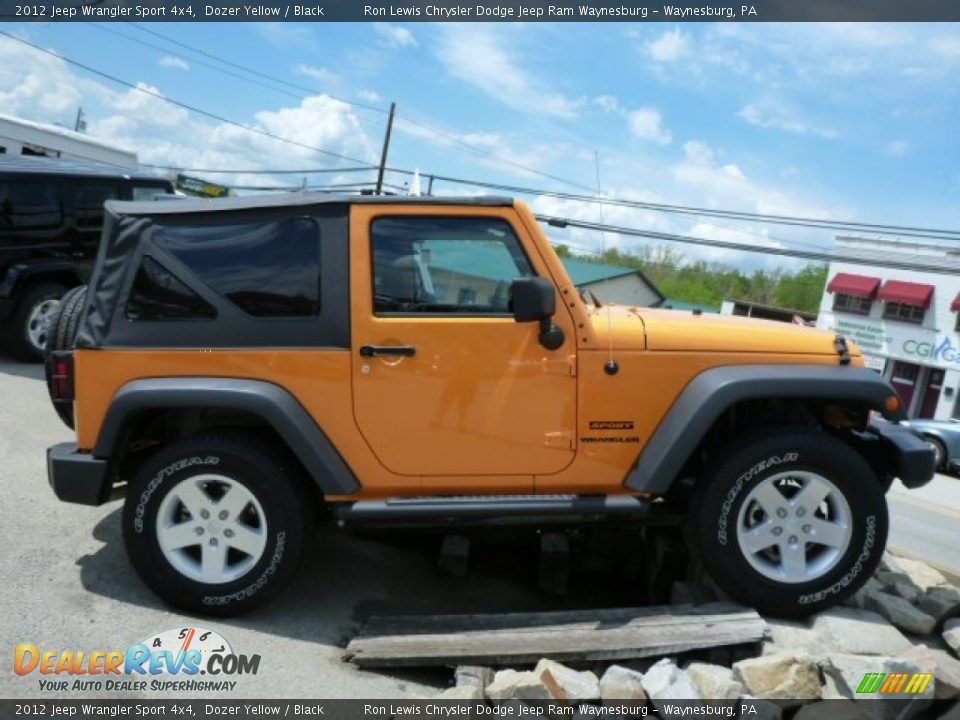 2012 Jeep Wrangler Sport 4x4 Dozer Yellow / Black Photo #6