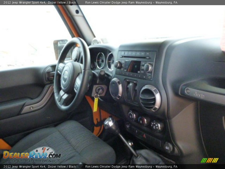 2012 Jeep Wrangler Sport 4x4 Dozer Yellow / Black Photo #7