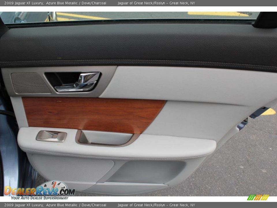 2009 Jaguar XF Luxury Azure Blue Metallic / Dove/Charcoal Photo #13