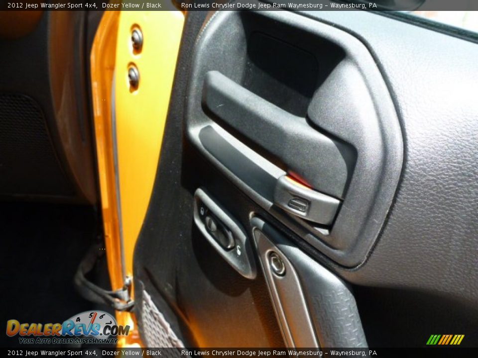 2012 Jeep Wrangler Sport 4x4 Dozer Yellow / Black Photo #8