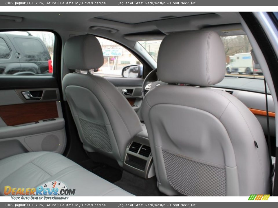 2009 Jaguar XF Luxury Azure Blue Metallic / Dove/Charcoal Photo #15