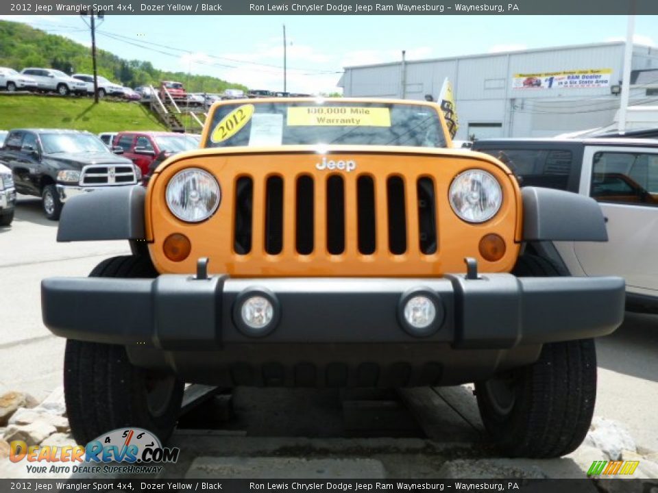2012 Jeep Wrangler Sport 4x4 Dozer Yellow / Black Photo #10