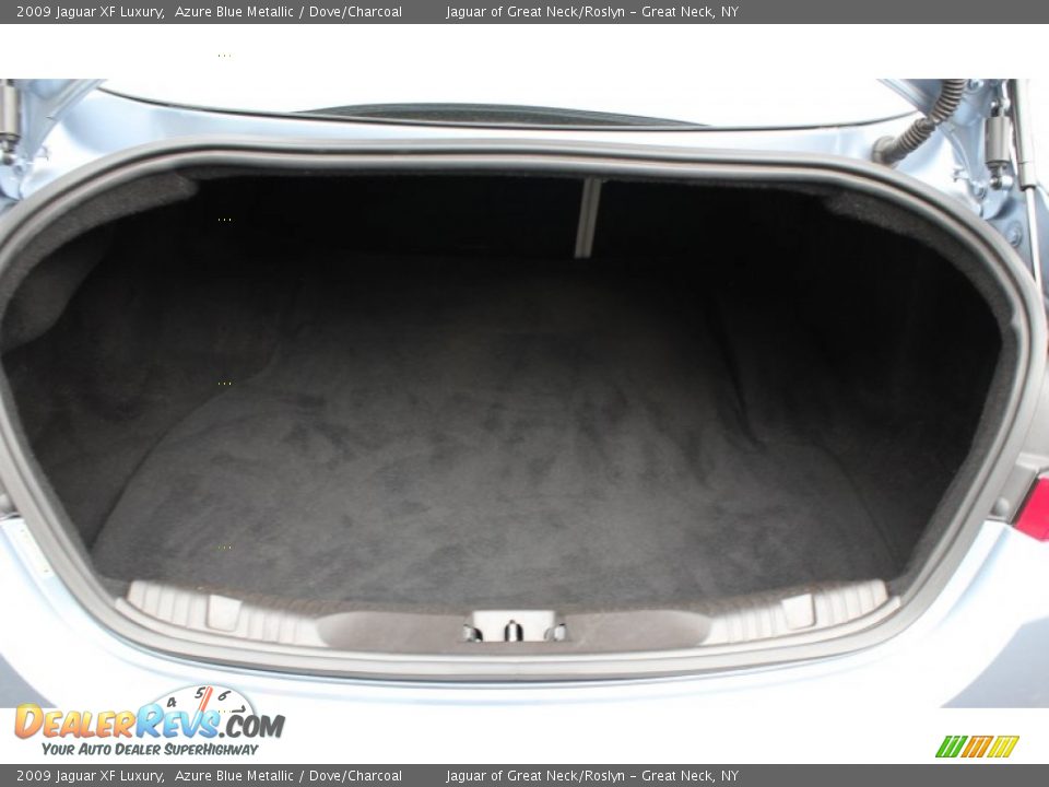 2009 Jaguar XF Luxury Azure Blue Metallic / Dove/Charcoal Photo #16
