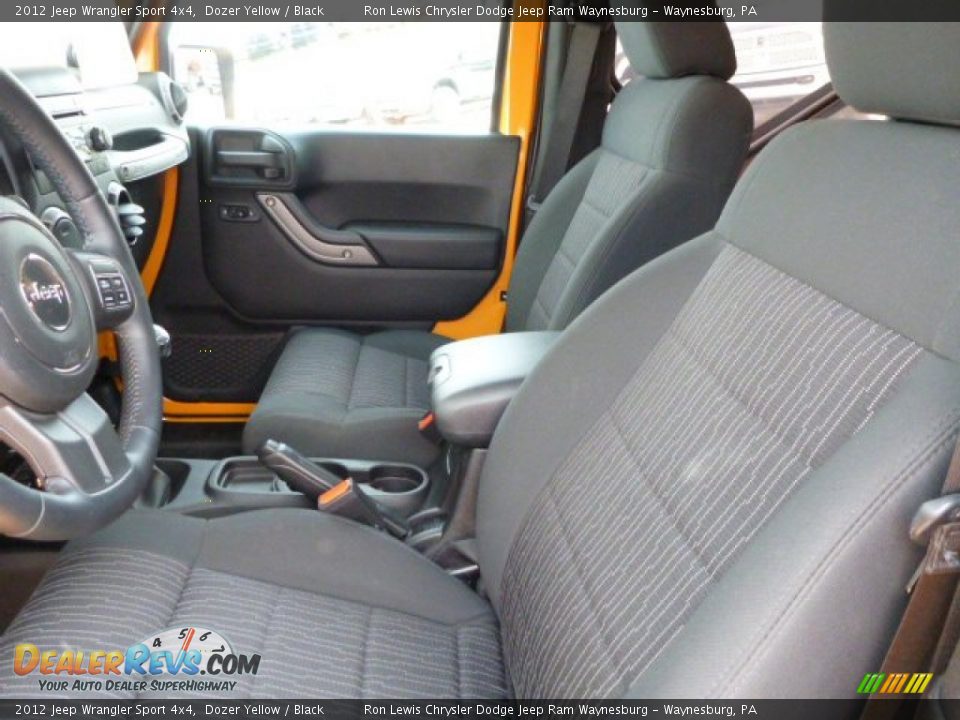 2012 Jeep Wrangler Sport 4x4 Dozer Yellow / Black Photo #12