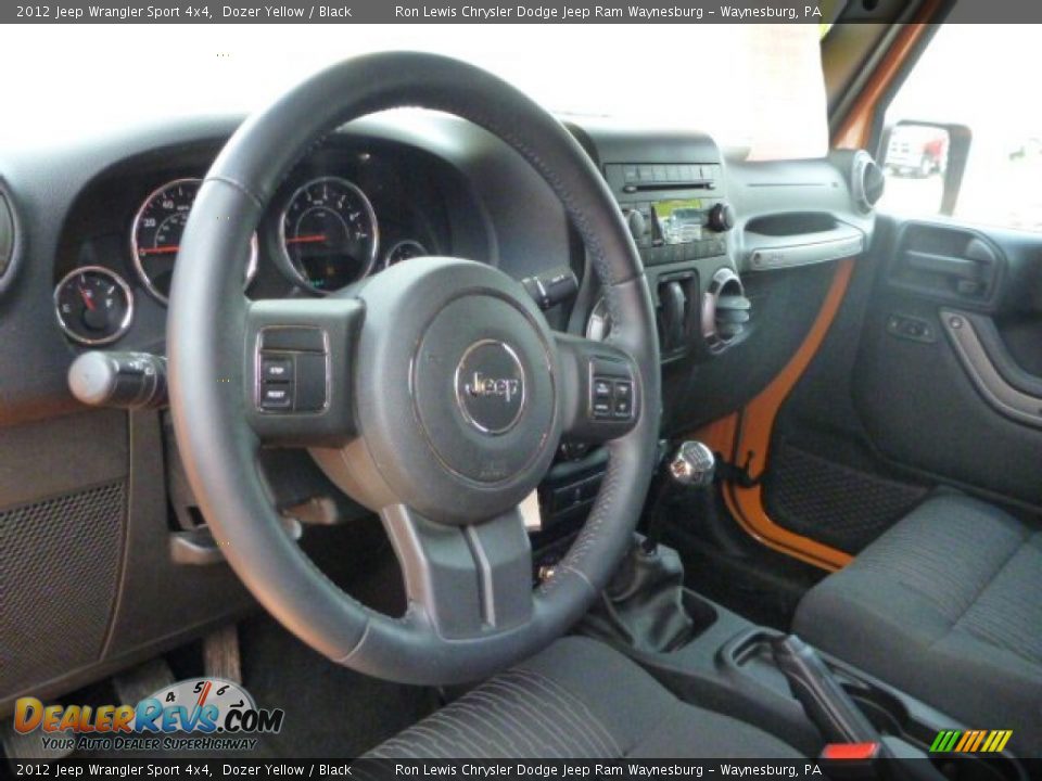 2012 Jeep Wrangler Sport 4x4 Dozer Yellow / Black Photo #14
