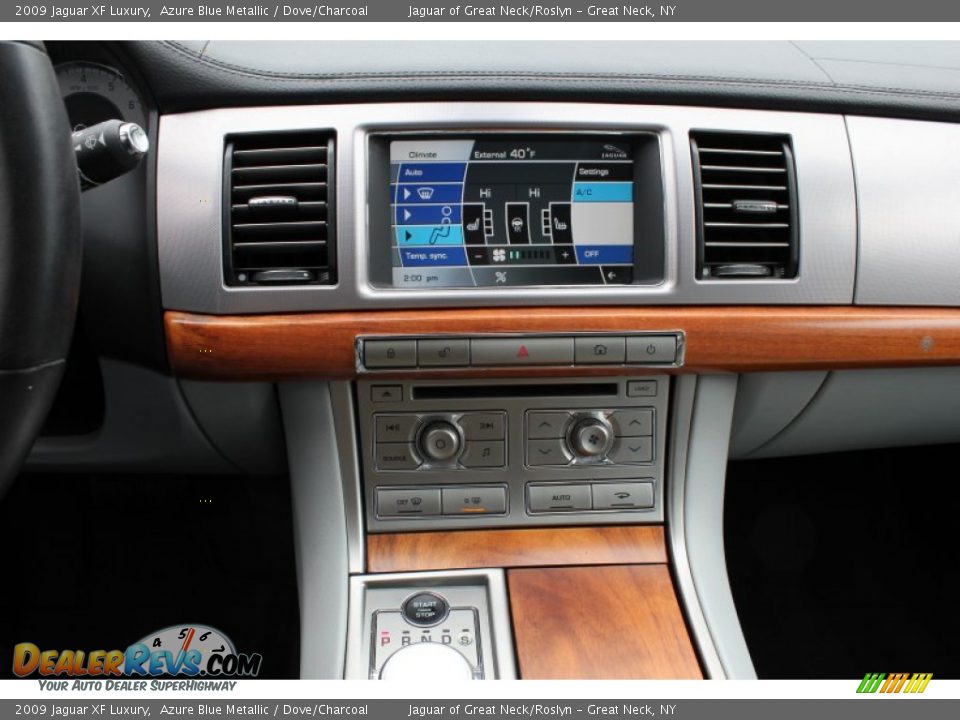 2009 Jaguar XF Luxury Azure Blue Metallic / Dove/Charcoal Photo #23