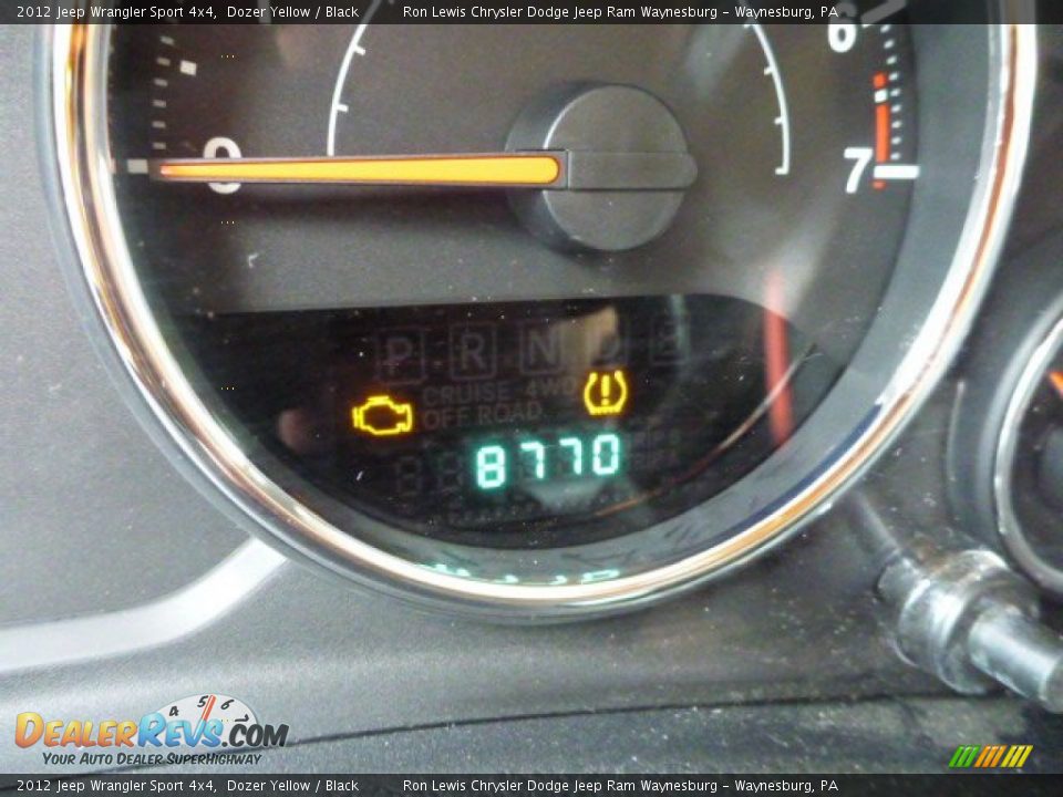 2012 Jeep Wrangler Sport 4x4 Dozer Yellow / Black Photo #19