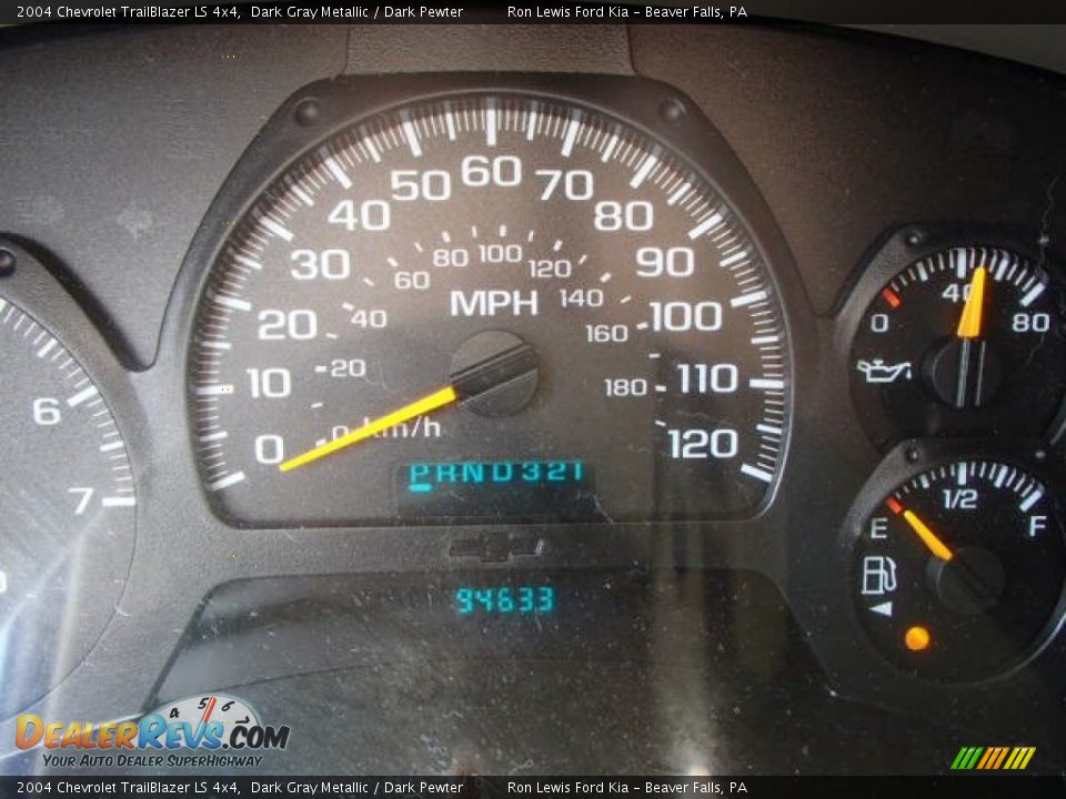 2004 Chevrolet TrailBlazer LS 4x4 Dark Gray Metallic / Dark Pewter Photo #19
