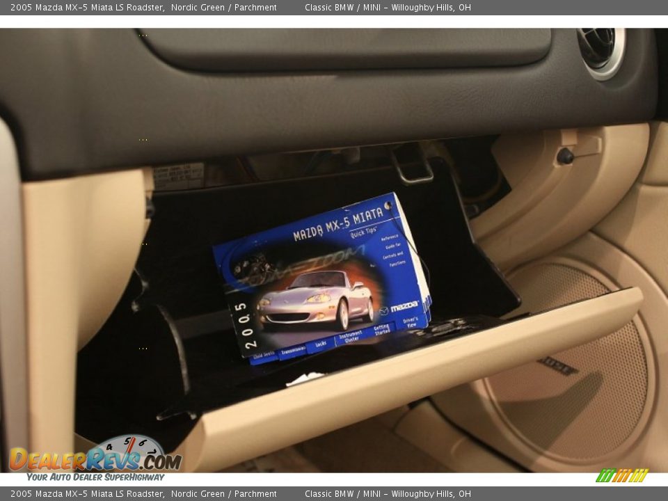 2005 Mazda MX-5 Miata LS Roadster Nordic Green / Parchment Photo #21