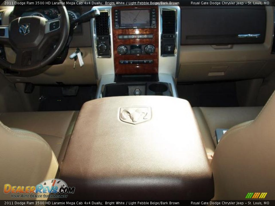 2011 Dodge Ram 3500 HD Laramie Mega Cab 4x4 Dually Bright White / Light Pebble Beige/Bark Brown Photo #10
