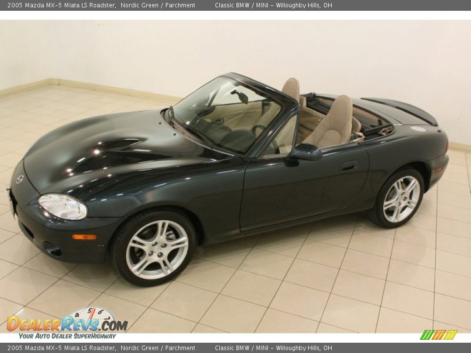 Nordic Green 2005 Mazda MX-5 Miata LS Roadster Photo #30