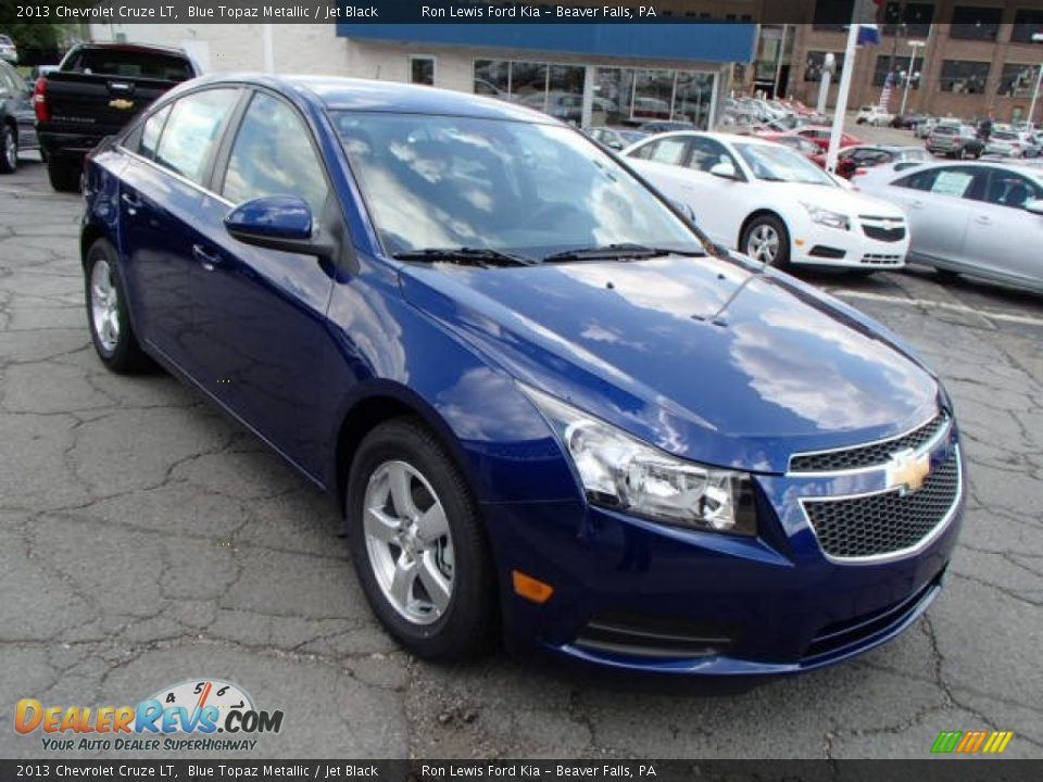 2013 Chevrolet Cruze LT Blue Topaz Metallic / Jet Black Photo #2