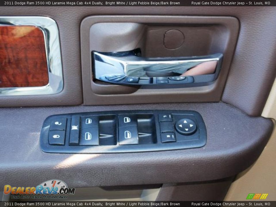 2011 Dodge Ram 3500 HD Laramie Mega Cab 4x4 Dually Bright White / Light Pebble Beige/Bark Brown Photo #15