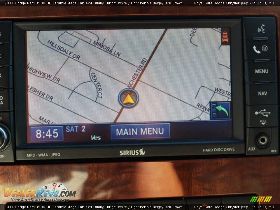Navigation of 2011 Dodge Ram 3500 HD Laramie Mega Cab 4x4 Dually Photo #17