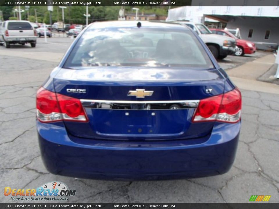 2013 Chevrolet Cruze LT Blue Topaz Metallic / Jet Black Photo #7