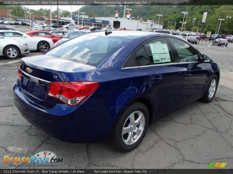 2013 Chevrolet Cruze LT Blue Topaz Metallic / Jet Black Photo #8