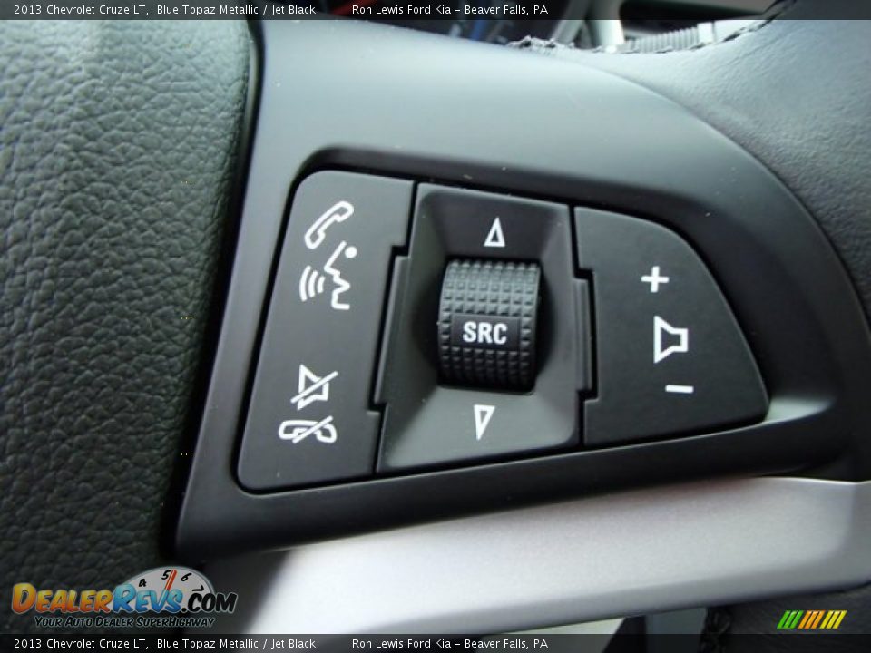 2013 Chevrolet Cruze LT Blue Topaz Metallic / Jet Black Photo #19