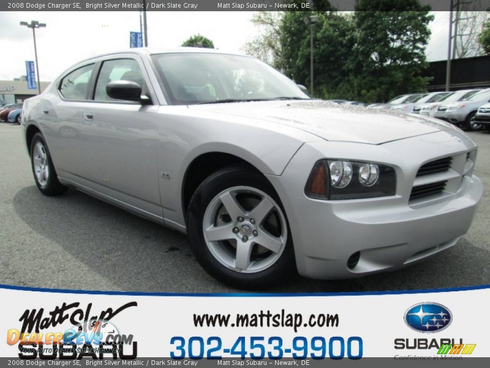 2008 Dodge Charger SE Bright Silver Metallic / Dark Slate Gray Photo #1